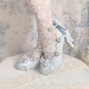 Pure Tea For Dream Spring Wind Chime​ Heel Shoes(Pre-Order/4 Colours/Full Payment Without Shipping)